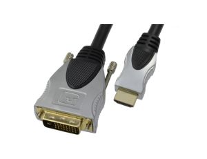 AUDA Prestige Kabel DVI-D Single Link / HDMI 1.4 FHD@60 (wtyk / wtyk) /30m/