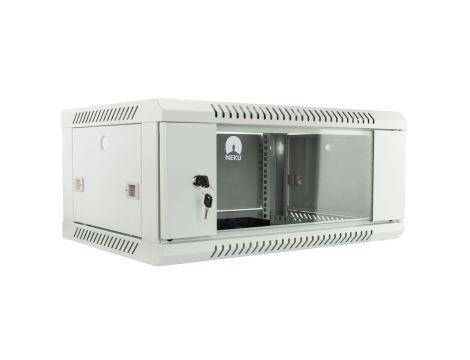 Szafa wisząca RACK 19 4U 450mm szara NEKU TS BOX
