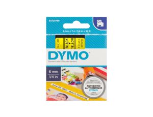 Taśma do drukarek D1 6mm x 7m czarny/żółty S0720790