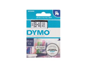 Taśma do drukarek D1 24mm x 7m czarny/biały S0720930