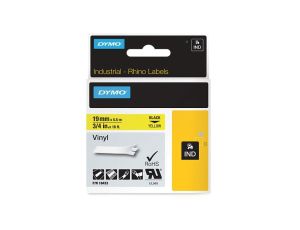 Taśma winylowa do drukarek 19mm x 5,5m z klejem żółta S0718470 18433