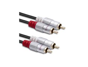 Qoltec Kabel 2x RCA męski / 2x RCA męski 0.5m Czarny