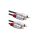 Qoltec Kabel 2x RCA męski / 2x RCA męski 0.5m Czarny