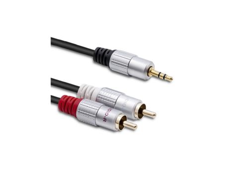 Qoltec Kabel 2x RCA / Mini Jack 3.5mm 1m Czarny