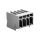 Wtyk X-COM 4-biegunowy szary raster 5mm 769-634 /50szt./