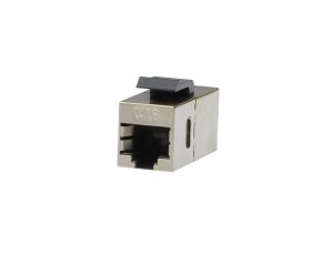 Łącznik modularny keystone 2xRJ45 8P8C kat.6 ekranowany FTP