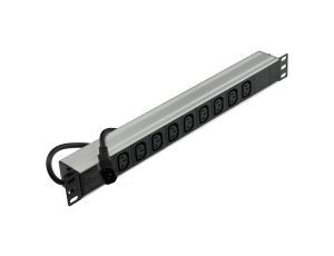 Listwa zasilająca RACK 19 cali 1U 9 gniazd C13 z wtykiem C14 NEKU /1,8m/
