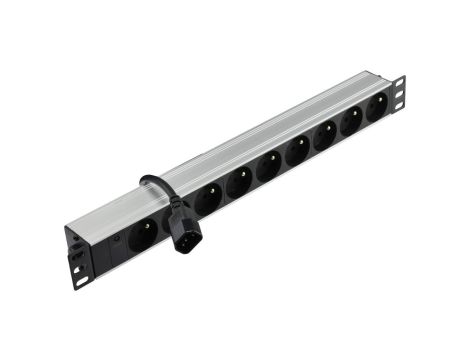 Listwa zasilająca RACK 19 cali 1U 9 gniazd z wtykiem C14 NEKU /1,8m/