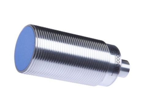 Czujnik indukcyjny M30x1.5 dł: 74mm zabudowany Sn: 0-20mm 15-30V DC 0-10V/4-20mA złącze M12 IP67 IB300026