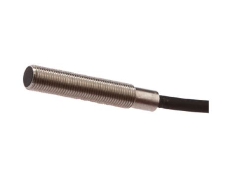 Czujnik indukcyjny M5x0.5 dł: 27mm zabudowany Sn: 0,8mm 10-30V DC PNP NO złącze kablowe M8 0,3m PUR IP67 IB05C418