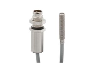 Czujnik indukcyjny M4x0.5 dł: 22mm zabudowany Sn:1mm 10-30VDC PNP NO złącze kablowe M8 3-PIN 0.2m PUR IP67 IB04E111