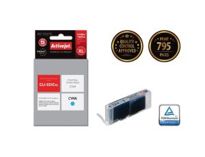 Tusz Activejet ACC-551CN (zamiennik Canon CLI-551C Supreme 15 ml niebieski)