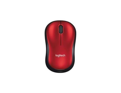Mysz Logitech M185 910-002240 (optyczna 1000 DPI kolor czerwony)