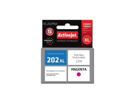 Tusz Activejet AE-202MNX (zamiennik Epson 202XL H34010 Supreme 12 ml czerwony)