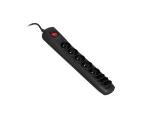 Listwa przeciwprzepięciowa Activejet APN-8g/1,5m-BK (3 x Typ C, 5 x UTE 10 A 1,5m kolor czarny)