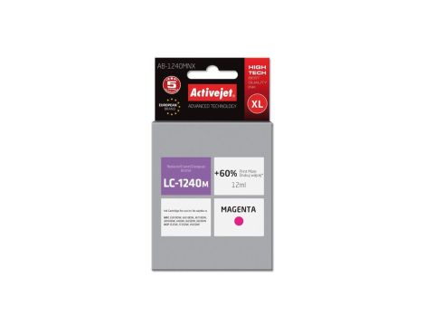 Tusz Activejet AB-1240MNX (zamiennik Brother LC1240M/1220M Supreme 12 ml czerwony)
