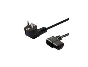 Kabel SAVIO CL-116 (C13 / IEC C13 / IEC 320 C13 M - Schuko M 1,8m kolor czarny)