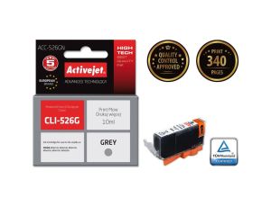 Tusz Activejet ACC-526GN (zamiennik Canon CLI-526G Supreme 10 ml szary)