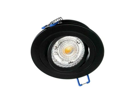 Oprawa OPAL okrągła ruchoma czarna piaskowana + wewnętrzny ring czarny