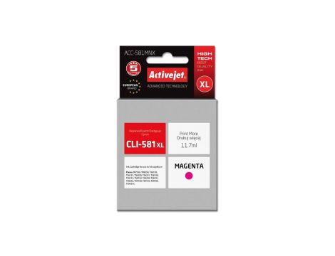 Tusz Activejet ACC-581MNX (zamiennik CLI-581M XL Supreme 11,70 ml czerwony)