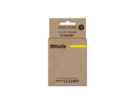 Tusz ACTIS KB-1240Y (zamiennik Brother LC1240Y/LC1220Y Standard 19 ml żółty)
