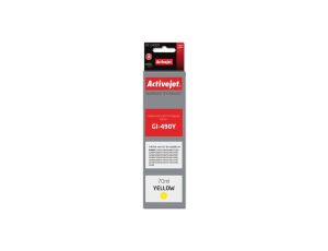 Tusz Activejet AC-G490Y (zamiennik Canon GI-490Y Supreme 70 ml żółty)