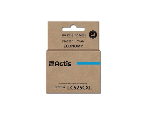 Tusz ACTIS KB-525C (zamiennik Brother LC525C Standard 15 ml niebieski)