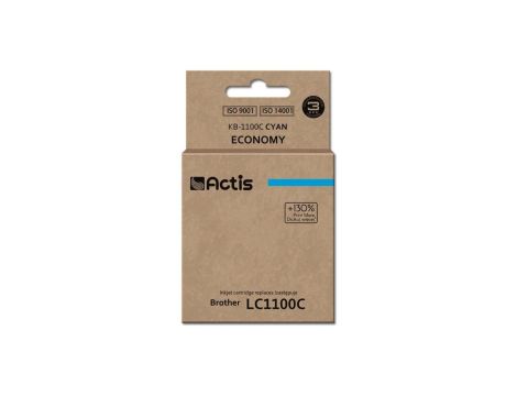 Tusz ACTIS KB-1100C (zamiennik Brother LC1100C/980C Standard 19 ml niebieski)