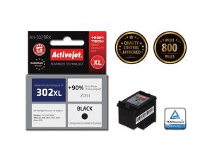 Tusz Activejet AH-302BRX (zamiennik HP 302XL F6U68AE Premium 20 ml czarny)
