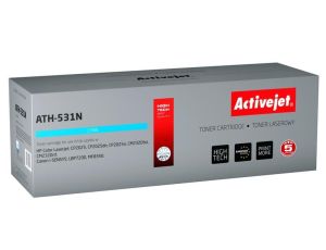 Toner Activejet ATH-531N (zamiennik HP 304A CC531A, Canon CRG-718C Supreme 3200 stron niebieski)