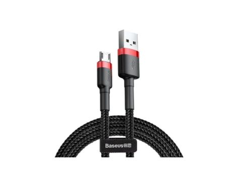 Kabel Baseus cafule CAMKLF-C91 (USB M - Micro USB M 2m kolor czarno-czerwony)