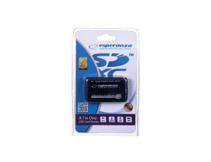 Czytnik kart Esperanza EA117 (Zewnętrzny Memory Stick Duo, MicroSD (przez adapter), MMC, SD, SDHC, SDXC)