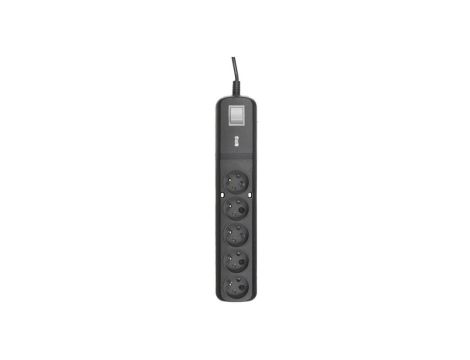 Listwa zasilająca Lestar LV530W 2,5m (5 x UTE 10 A 2,5m kolor czarny)