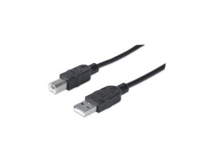 Kabel USB A-B M/M 1,0M USB2.0 Hi-Speed Czarny 353588