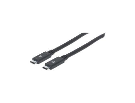 Kabel USB-C 3.2 Gen1 Typ-C M/M 60W 3A 5Gbps czarny 354905 /2m/