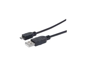 Kabel USB A-Microb M/M 0,5M USB2.0 Hi-Speed Czarny ICOC MUSB-A-006