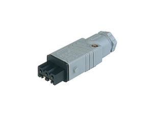 Prostokątne złącze zasilające do samokonfekcjonowania (seria ST) żeńskie 3+PE 400 VAC/230 V DC 16 A AC/10 A DC STAK 3 N grau