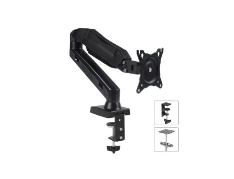 Uchwyt do monitora czarny Maclean MC-860 13-27 8 kg sprężyna gazowa