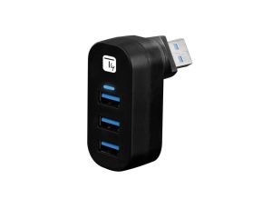 Hub USB 3.0 z obrotowym wtykiem USB, 3 porty IUSB3-HUB3-ROTB