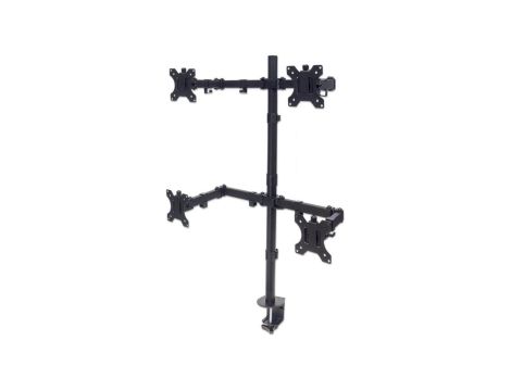 Ramię Biurkowe do Czterech Monitorów 4x LED/LCD 13-32 Cale