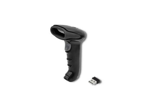 Qoltec Bezprzewodowy skaner czytnik kodów kreskowych i QR 1D 2D USB 2.4G Szybki