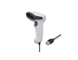 Qoltec Skaner czytnik kodów kreskowych 1D matryca CCD USB Biały