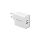 Qoltec Ładowarka sieciowa 63W 5-20V 1.5-3A USB typ C PD USB QC 3.0 Biała