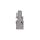 Wtyk X-COM 1-przewodowy 2-biegunowy szary 769-102 /100szt./