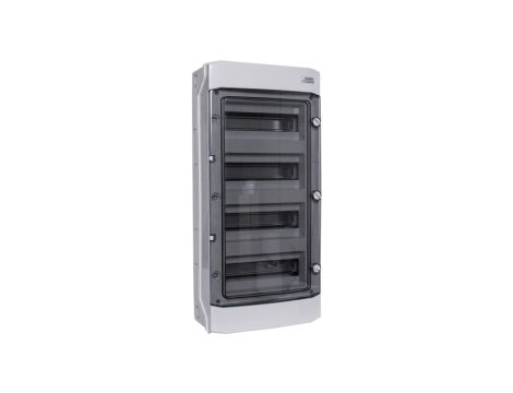 Rozdzielnica modułowa 4x12 natynkowa IP65 drzwi przeźroczyste PHS 48T