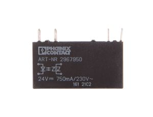 Miniaturowy przekaźnik półprzewodnikowy wej.24 V DC, wyj. 24–253 V AC/ 0,75 A OPT-24DC/230AC/ 1 2967950 /10szt./