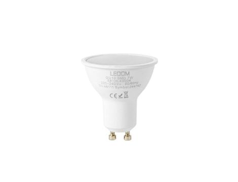 Żarówka LED line GU10 7W 4000K barwa neutralna 600lm barwa neutralna 220-240V 3 lata gwar.