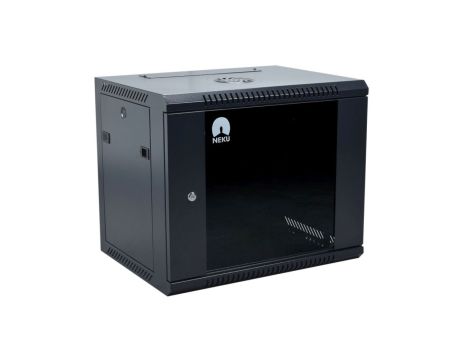 Szafa wisząca RACK 19 cali 9U 600mm czarna NEKU TS BOX