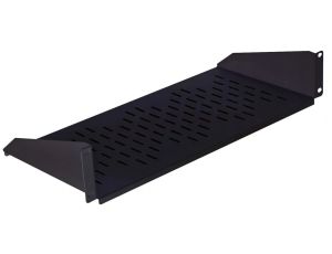 Półka stała do szafy RACK 19 cali 2U 220mm czarna