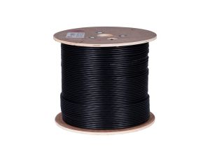 Kabel teleinformatyczny U/UTP kat.6 zewnętrzny żelowany Fca PE czarny NEKU /500m/